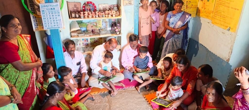 నర్మెట్టలో ఘనంగా ‘అక్షరాభ్యాసం’