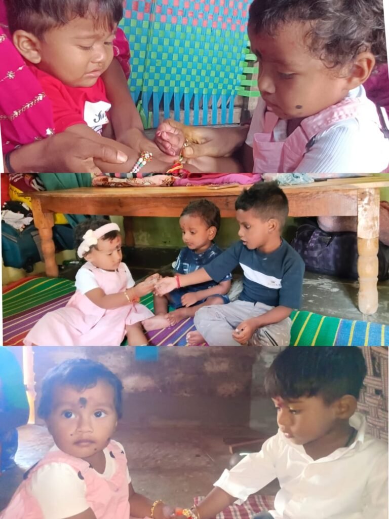 అన్నలకు రాఖీ కట్టి అనుబంధాన్ని చాటిన చిన్నారి నాన్సీ